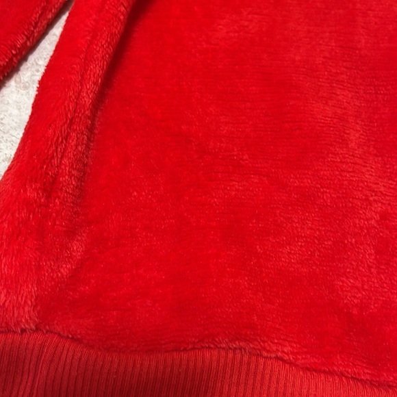 DISNEY FAUX FUR SWEATSHIRT WITH SANTA MICKEY APPLIQUÉ & EMBROIDERED SNOWFLAKES - Picture 7 of 7